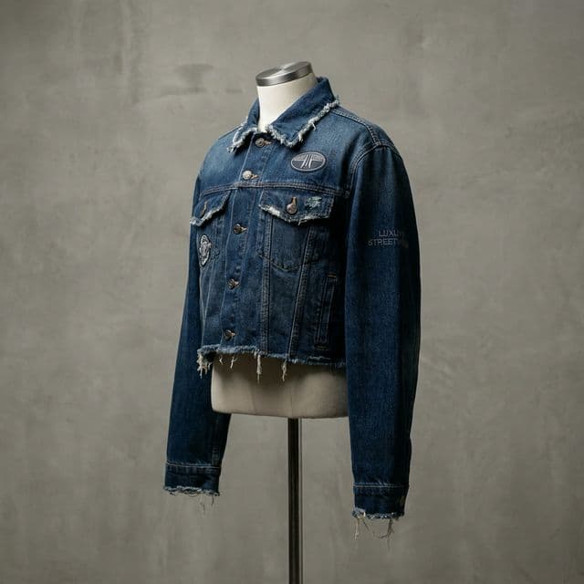 Chaqueta Denim Cropped